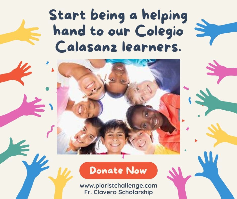Group of smiling children encouraging donations.